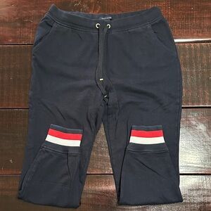 Tommy Hilfiger Navy Joggers with Classic Stripes